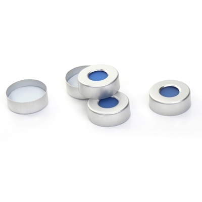预组装银色开孔铝盖；白色PTFE/蓝色硅胶垫  20mm